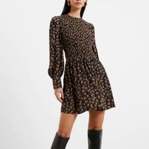 Floral Print Long Sleeve Dress